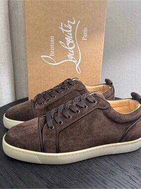 Christian Louboutin Louis Junior Orlato Suede Brown 42